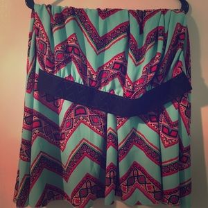 EUC Chiffon Aztec LulaRoe Lola Skirt